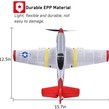 Aeromodel cu radiocomanda MINI MUSTANG P51D RTF cu stabilizator electronic (400 mm)