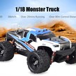 Masina cu telecomanda STORM Monster Truck de mare viteza, Off-Road Racing Tractiune 4x4, 36 Km/h Scara 1:18, Albastru