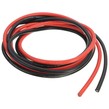 Cablu Siliconic 12AWG/ 3.3 mmp (1 metru rosu + 1 metru negru)