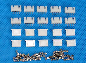 Sierra ModellSport - Conectori egalizare JST XH cu 4 pini pentru acumulatori LiPo 3S 11.1V (10 perechi)