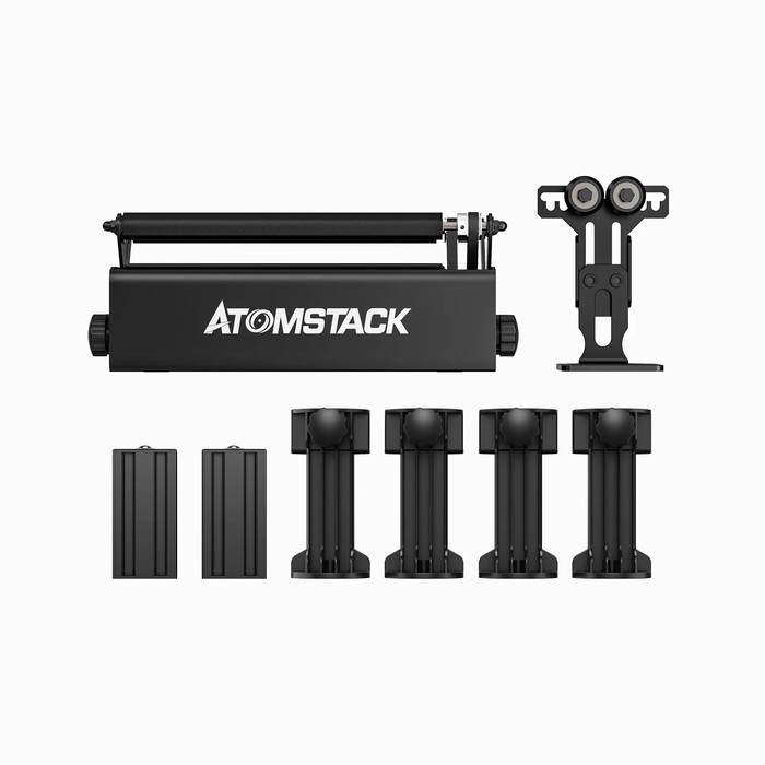 Sierra ModellSport - Axa rotativa ATOMSTACK R3 PRO pentru gravare pe obiecte cilindrice