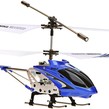 Elicopter cu radiocomanda SYMA S107G, stabilizat electronic, cu cadru din aluminiu, albastru