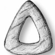 Ochi de mort triunghiulari ﻿lemn 6 mm (5 buc)