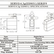 Sierra ModellSport - Servo PICO Emax ES9051 0.8 Kg-cm/ 0.09s Digital, cu set de accesorii