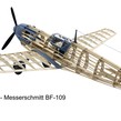 Aeromodel zbor liber MESSERSCHMITT BF-109 KIT (612 mm)
