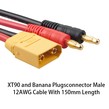 Cablu de incarcare XT90 tata la Conectori Banana 4 mm