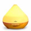 Difuzor aroma cu Ultrasunete Anjou AJ-AD001, 300ml, 13W, LED 7 culori, oprire automata - Nuc Natur