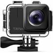 Camera video sport Apeman A100 TRAWO, 4K 50fps, Wi-Fi, Stabilizator imagine, waterproof 40m, 2-inch, 2 Acumulatori